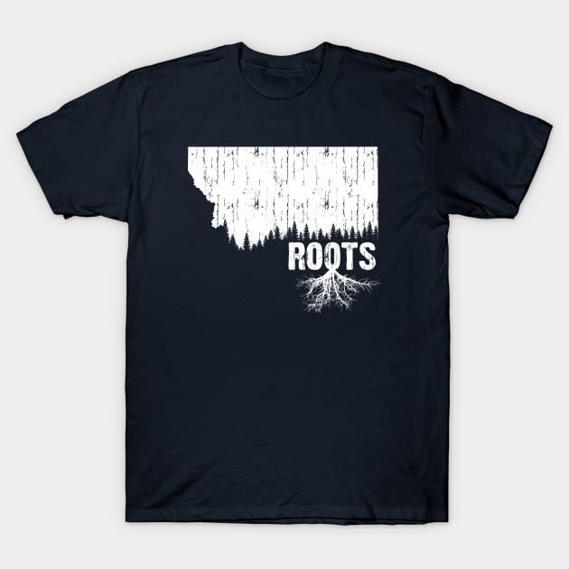 Roots - Montana (Rustic) T-Shirt by dustbrain